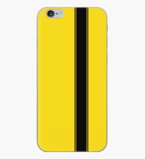 Racing Stripe - Black on Yellow iPhone-Hülle & Cover