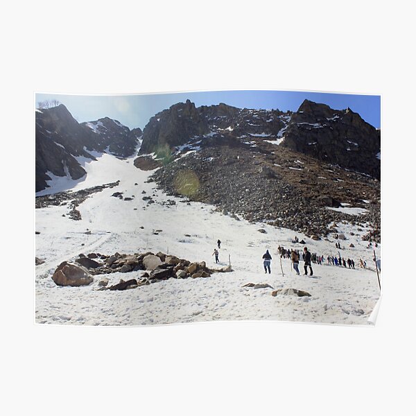Skiing in Snow, Himalayas Poster