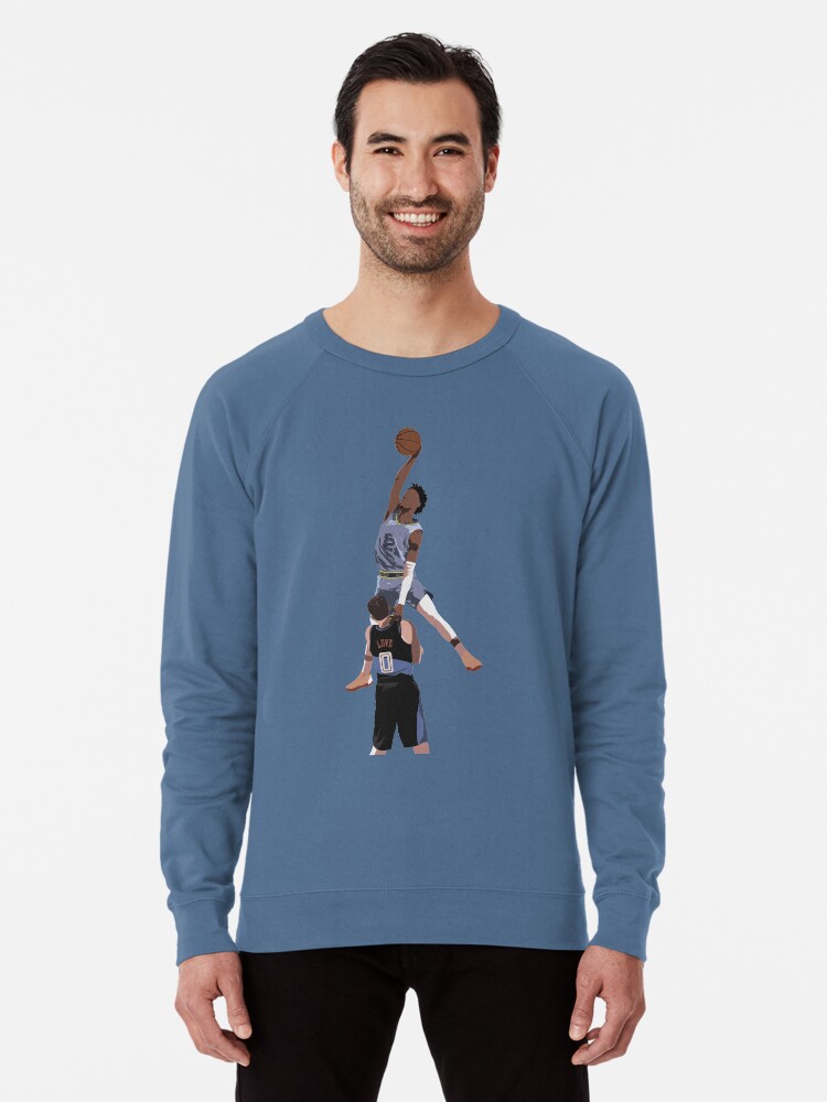 Ja Morant Almost Dunks On Kevin Love