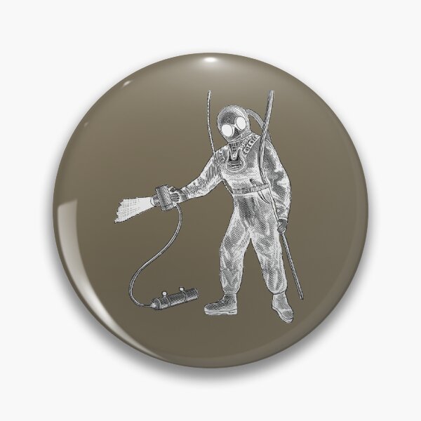 Item preview, Vintage Diver with Diving Helmet and Underwater Lamp designed and sold by urmaddad.