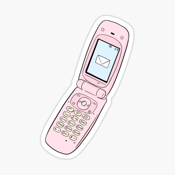 Simple Flip Phone Drawing