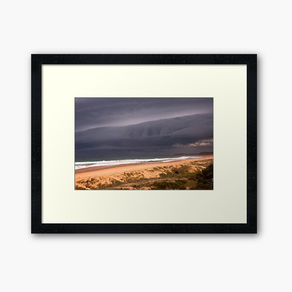 Storm over Mimosa Rocks Framed Art Print