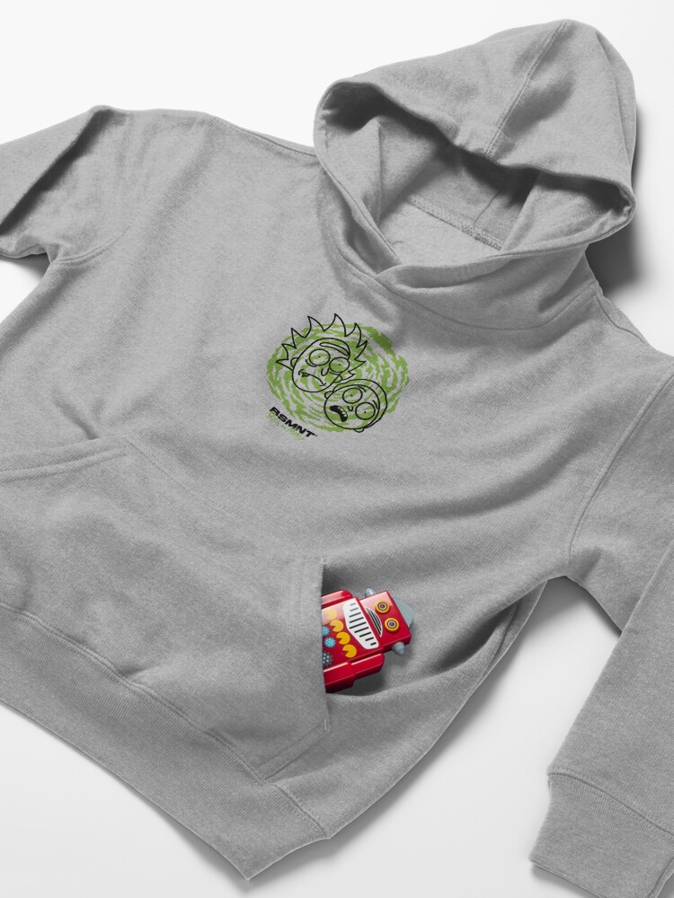 Alternate view of Rick and Morty - Portal Kids Pullover Hoodie