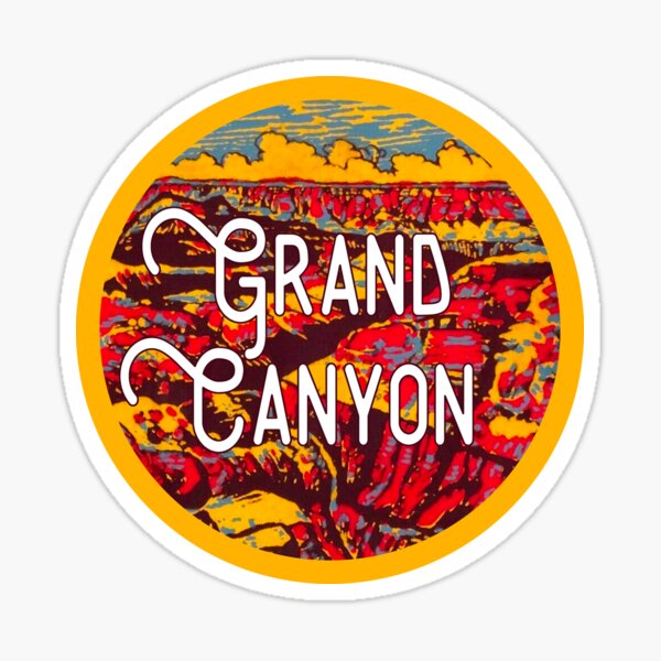 Item preview, Grand Canyon Vintage Travel Decal designed and sold by zsonn.