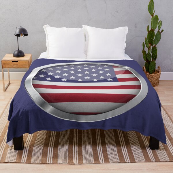 Item preview, United States Flag Round Metal designed and sold by mattpanta.