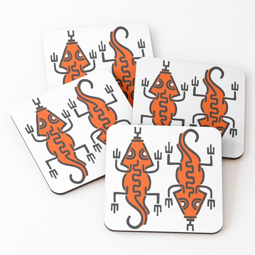 Aperçu de l'œuvre Dessous de verre (lot de 4) créée et vendue par Rusembell.
