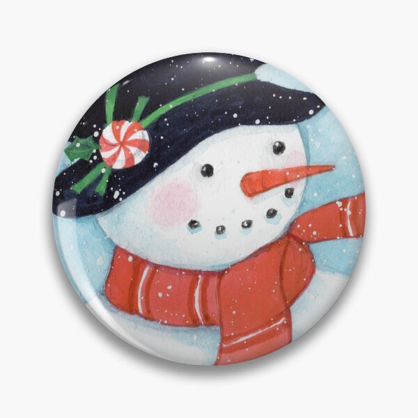 Item preview, Cheerful Candy Cane Snowman designed and sold by Cathi Freund.