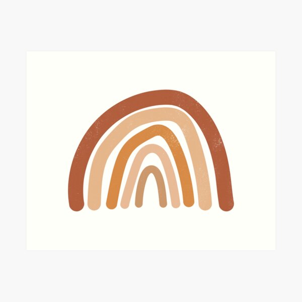 Item preview, minimalistic earth toned rainbow design, for the lover of simplicity designed and sold by Etienne & Yolandi  Outram.