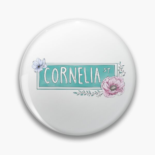 Item preview, Watercolor Floral Cornelia Street Sign | NYC Palette designed and sold by alfrescotree.
