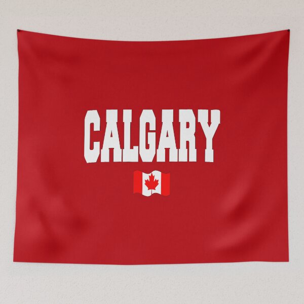 Item preview, Calgary with Canadian flag designed and sold by AllShirts21.