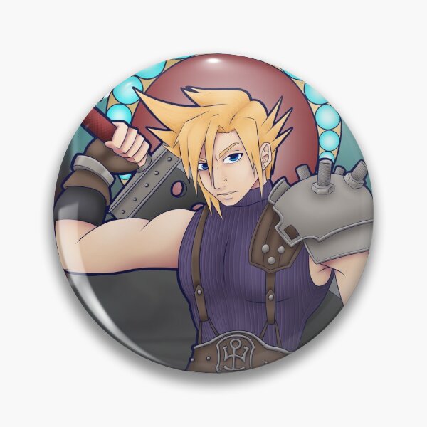 Item preview, Cloud Strife Art Nouveau designed and sold by JessHalleyArt.