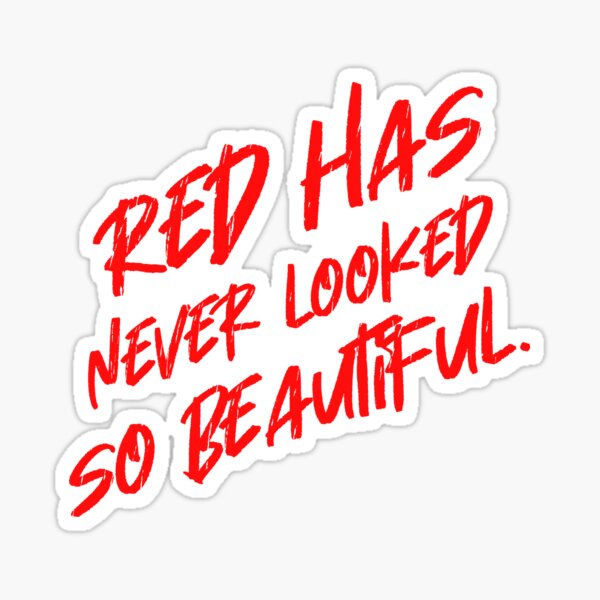 R E D Sticker