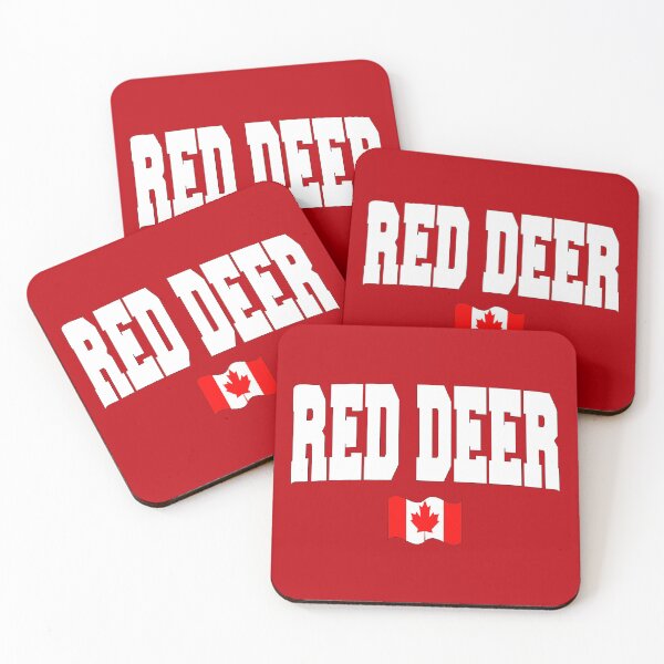 Item preview, Red Deer with Canadian flag designed and sold by AllShirts21.
