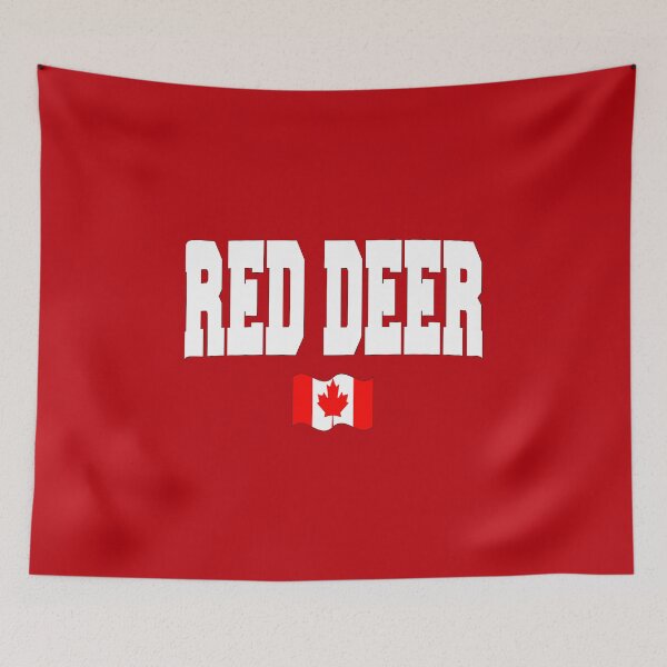 Item preview, Red Deer with Canadian flag designed and sold by AllShirts21.