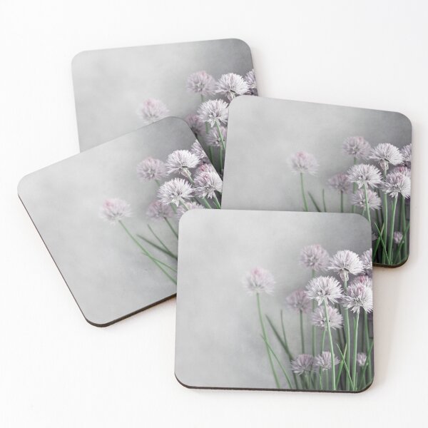 Item preview, Gray and Lavender Chive Blossoms designed and sold by Brooke T Ryan Photographic Art.