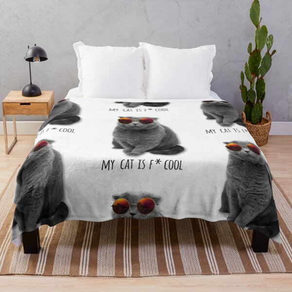 Item preview, MY CAT IS F* COOL - COOL CATS - FUNNY CATS  designed and sold by Tropical Blood.
