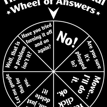 Artwork thumbnail, The IT Professional Wheel of Answers. by OffensiveFun