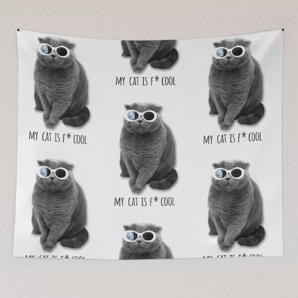 Item preview, FUNNY CATS - SUNGLASSES - COOL CATS - CATS QUOTES designed and sold by Tropical Blood.