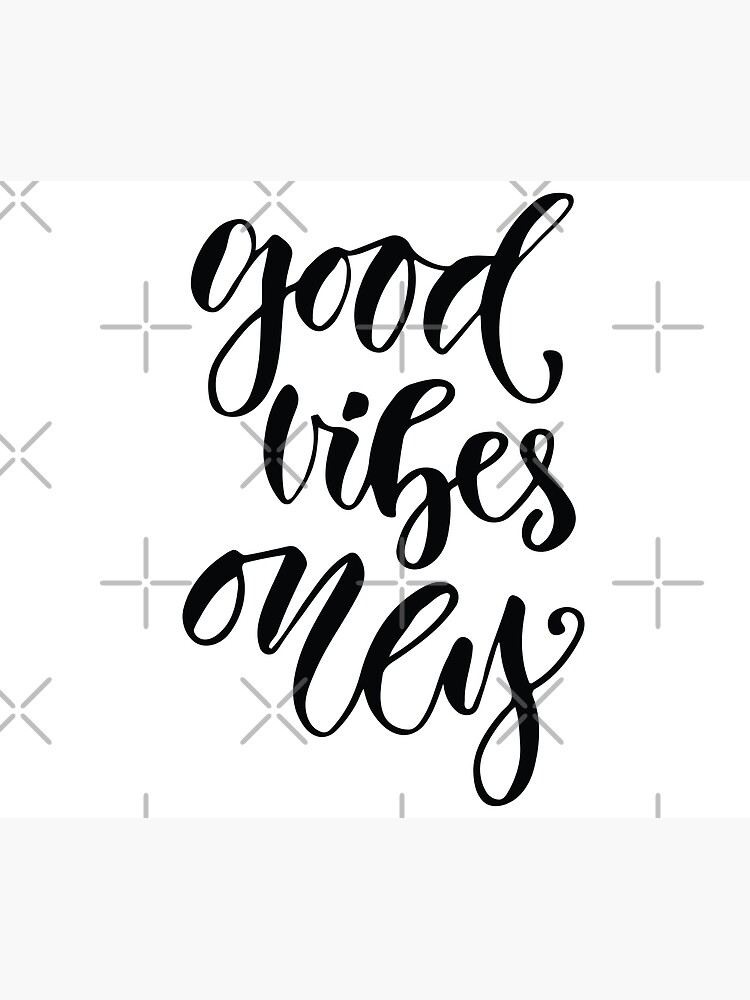 Póster «Good Vibes Only Frase positiva en ingles Solo buena vibra» de