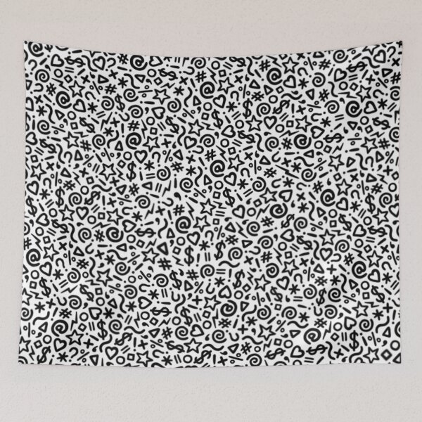Item preview, Squiggle Symbols Pattern designed and sold by BaconPancakes21.