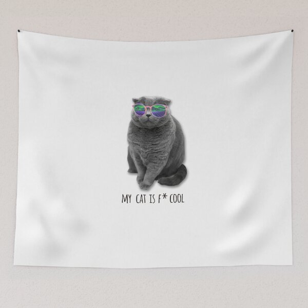 Item preview, FUNNY CATS - COOL CATS - FUNNY CAT WITH SUNGLASSES designed and sold by Tropical Blood.