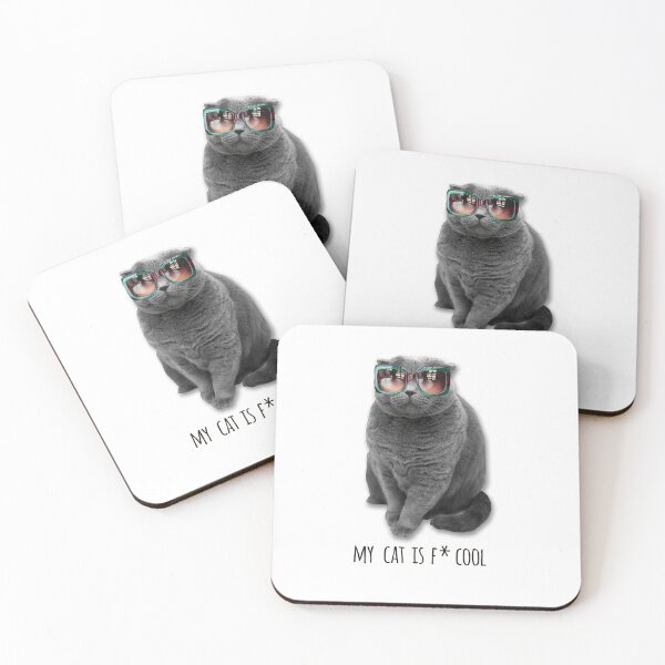 Item preview, FUNNY CATS - COOL CATS - FUNNY CAT WITH SUNGLASSES designed and sold by Tropical Blood.