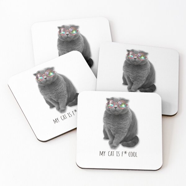 Item preview, FUNNY CATS - COOL CATS - FUNNY CAT WITH SUNGLASSES designed and sold by Tropical Blood.
