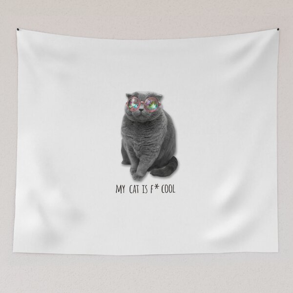 Item preview, FUNNY CATS - COOL CATS - FUNNY CAT WITH SUNGLASSES designed and sold by Tropical Blood.