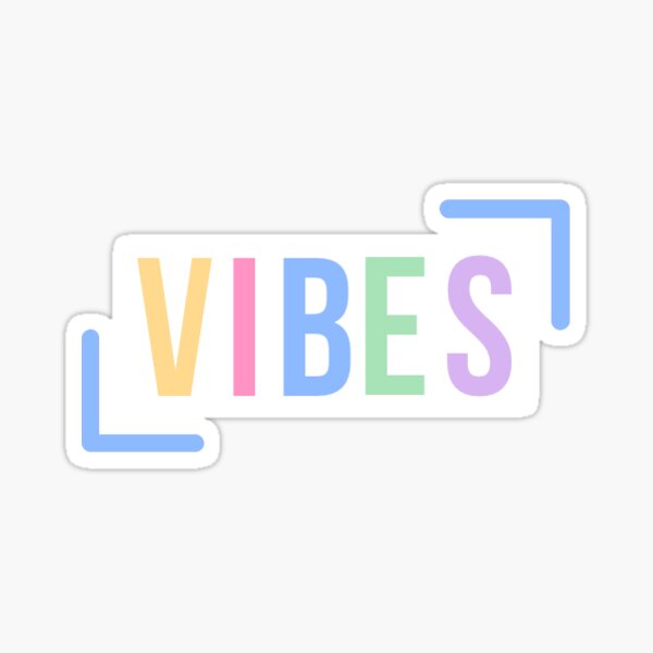 Item preview, Vibes sticker designed and sold by softlyscripted.
