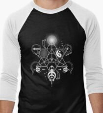 Sacred Crops -White Men's Baseball ¾ T-Shirt