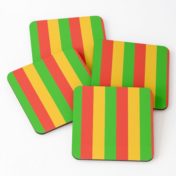 Item preview, Guinea Stripe Wide (Red Yellow Green) designed and sold by HelenStanning.