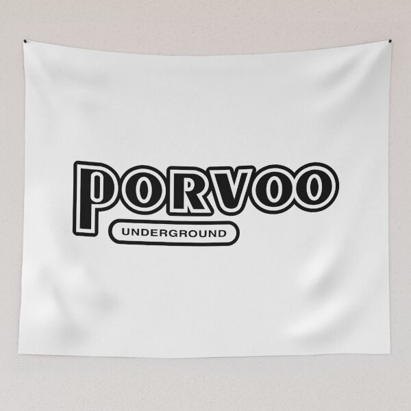 Item preview, Porvoo Underground (musta teksti) designed and sold by futurytmi.