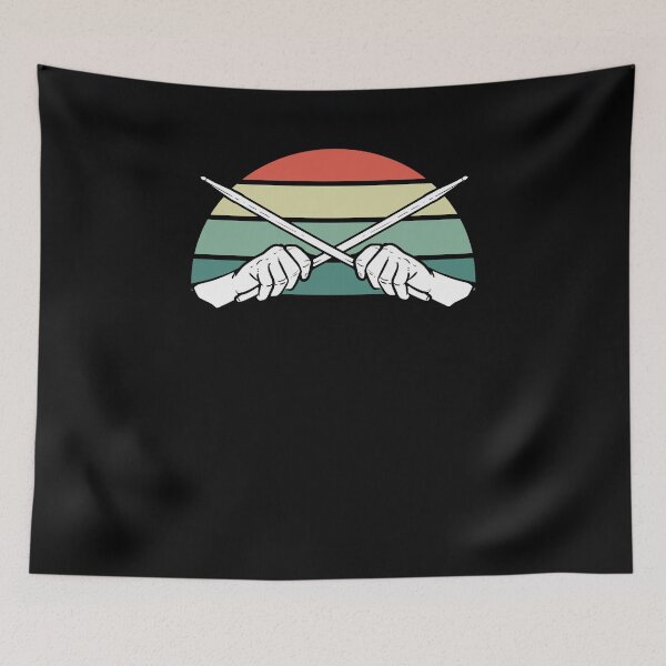 Item preview, Drumming Drummer Drumstick Retro designed and sold by 4tomic.