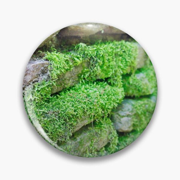 Item preview, Moss-covered stone wall designed and sold by Fluffy-Des.