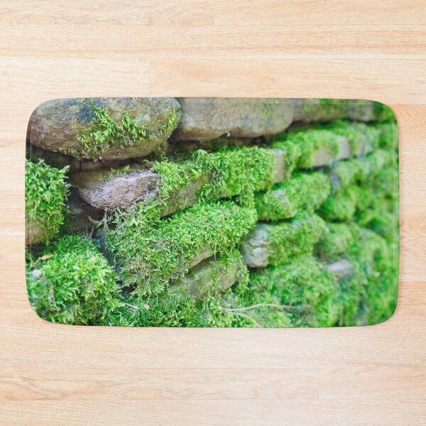 Item preview, Moss-covered stone wall designed and sold by Fluffy-Des.
