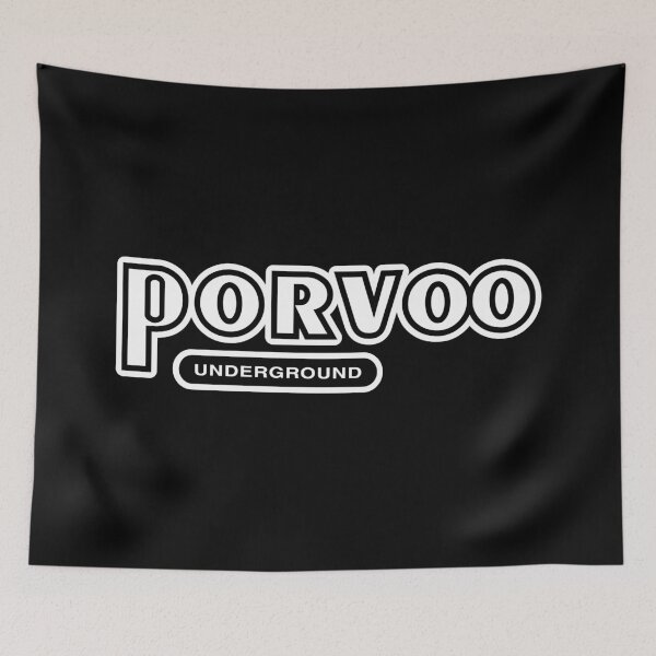 Item preview, Porvoo Underground (valkoinen teksti) designed and sold by futurytmi.