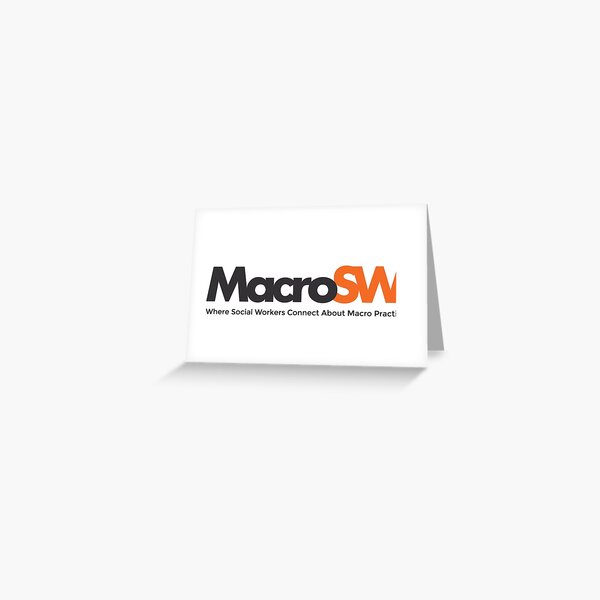 MacroSW Logo with Tagline Greeting Card