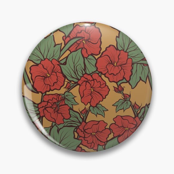 Artikelvorschau, Roter Mohn Vintage Muster entworfen und verkauft von FrictionMaxxing.