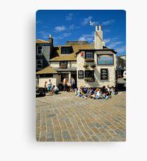 The Sloop Inn, St. Ives, Cornwall in 1990. Canvas Print