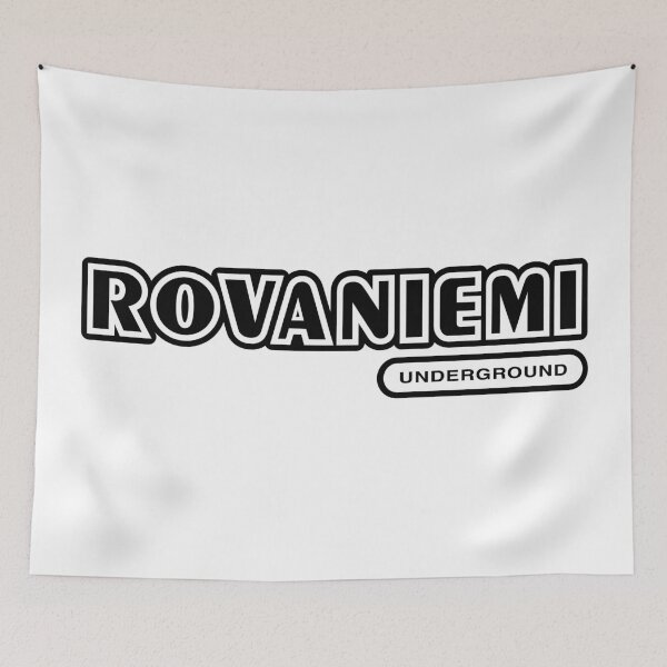 Item preview, Rovaniemi Underground (musta teksti) designed and sold by futurytmi.