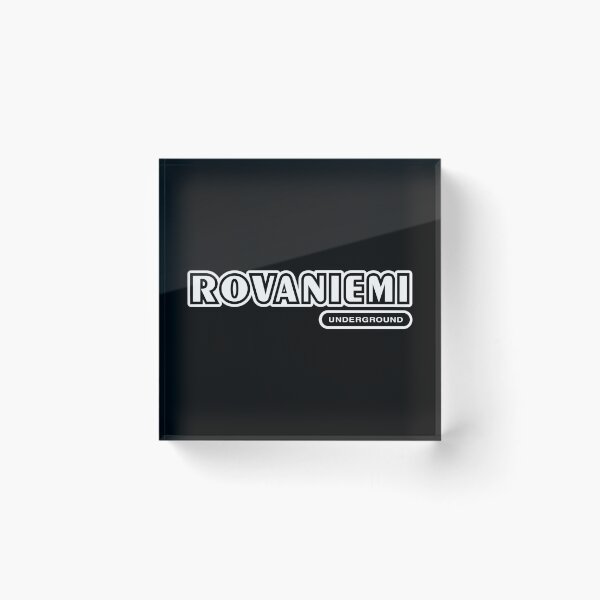 Item preview, Rovaniemi Underground (valkoinen teksti) designed and sold by futurytmi.