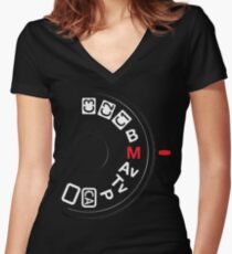 Shoot M Women's Fitted V-Neck T-Shirt