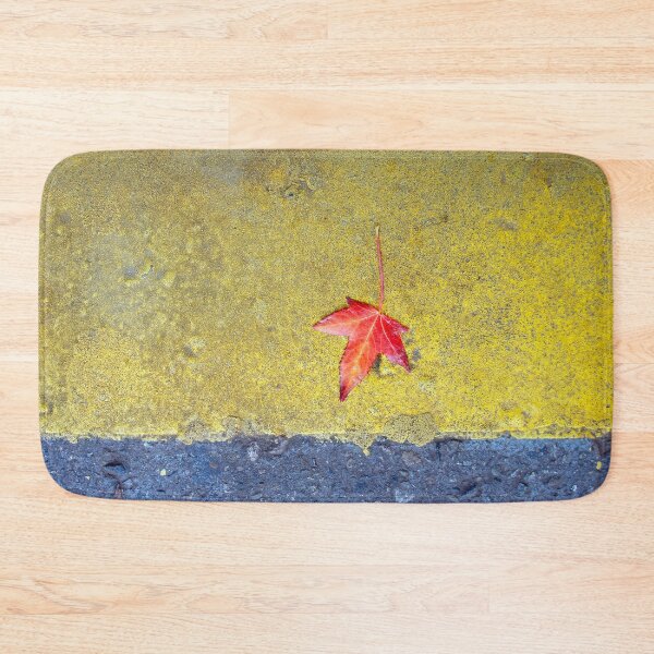 Item preview, Fallen autumn leaf on the pavement designed and sold by Fluffy-Des.