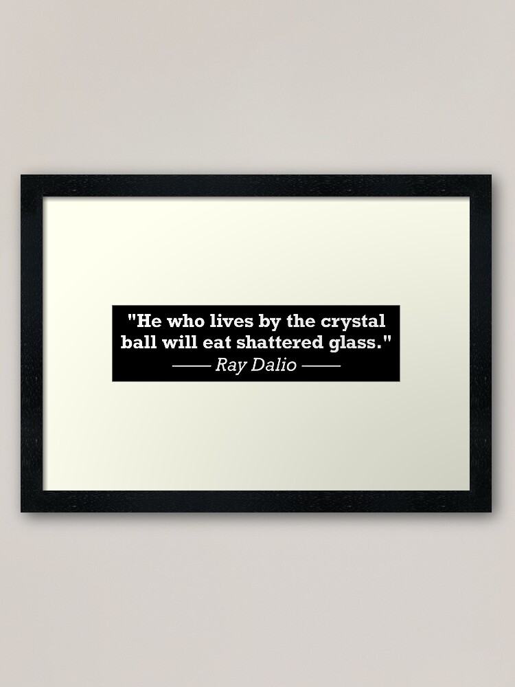 Alternate view of Ray Dalio Quote - Investing Motivation Framed Art Print
