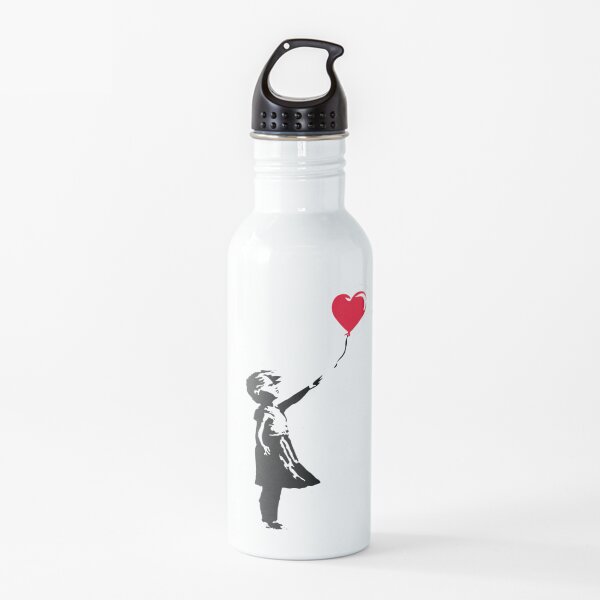 Banksy Girl with Balloon Water Bottle