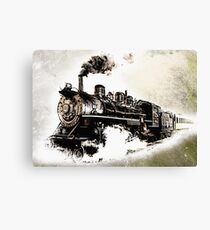Vintage Steam Train Canvas Print