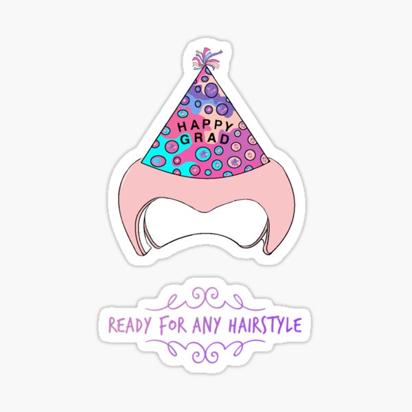 "Girl's Baby Helmet DocBand Helmet Graduation Cranial " Sticker for