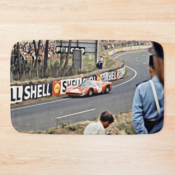 Item preview, Ferrari at Le Mans 1966 Racing Scene Poster – Classic Endurance Art designed and sold by Road To Track.