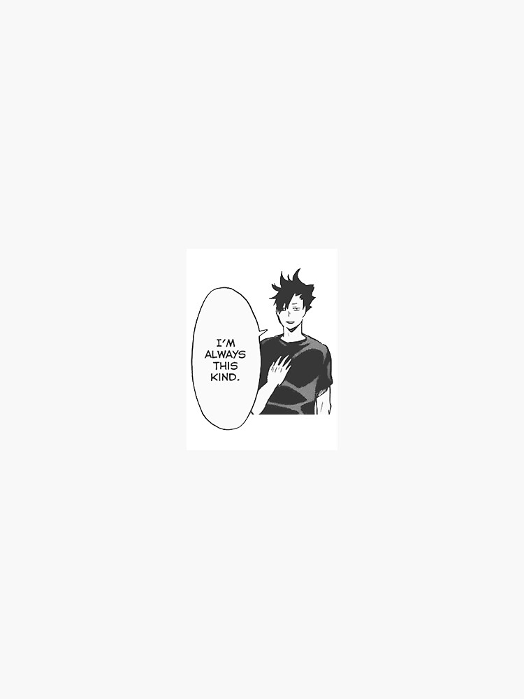 "Haikyuu!! Kuroo Quote Sticker" for Sale by sylnae Redbubble