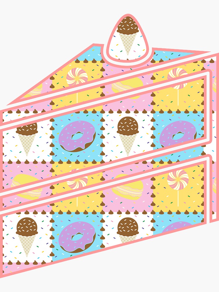 Thumbnail 3 of 3, Sticker, Sweet Cravings designed and sold by ValerieDesigns.
